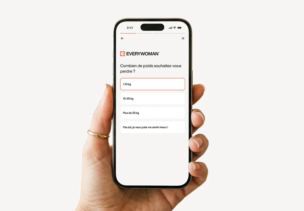 Smartphone avec questionnaire en ligne