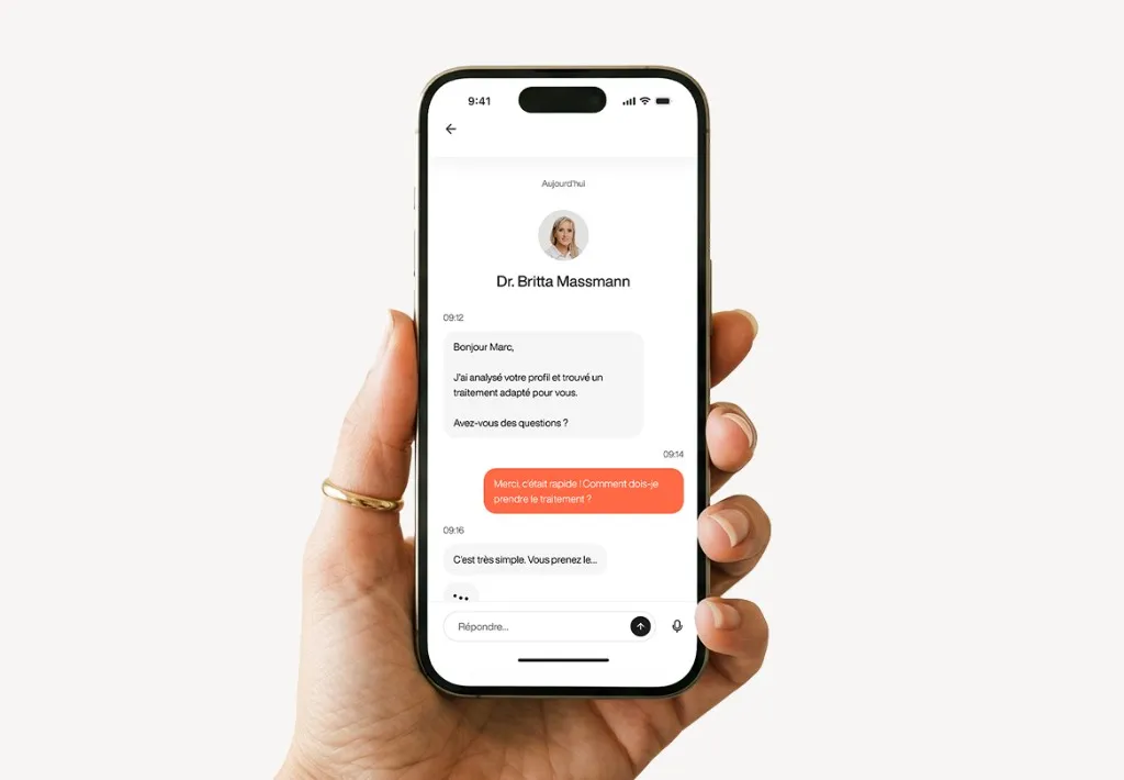 Consultation médicale en ligne sur smartphone